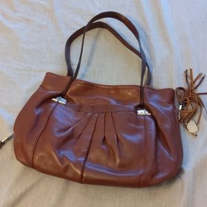 B makowsky buttery soft brown shoulder bag